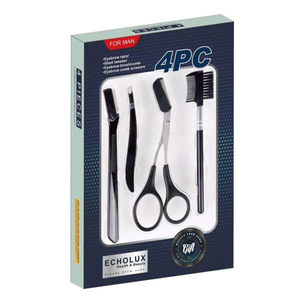 4 pcs Eyebrow Scissors Grooming Sets