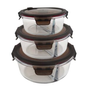 Glass lunch box set